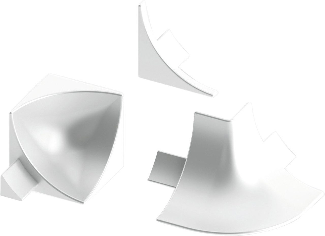 alfer Sockelleisten-Aussenecke alfer Zubehör-Set 12 mm 12 mm PVC (Kunststoff)
