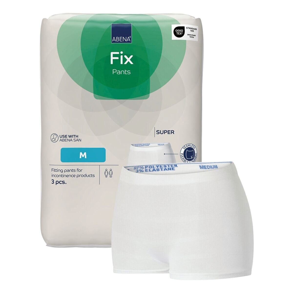 ABENA GmbH Inkontinenz-Pants Super, M Gr., 3-St., Fixierhosen, Gr. M