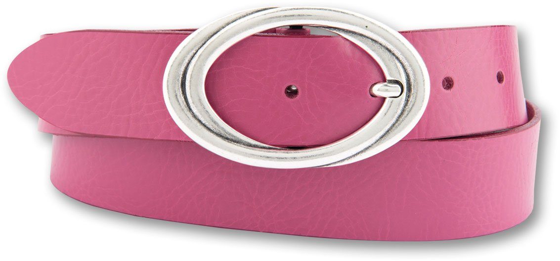 GÖTZ pink apart geschlungener Ovalschließe mit BERND Ledergürtel