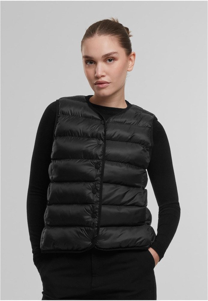 URBAN CLASSICS Sweatweste Ladies Button Puffer Vest