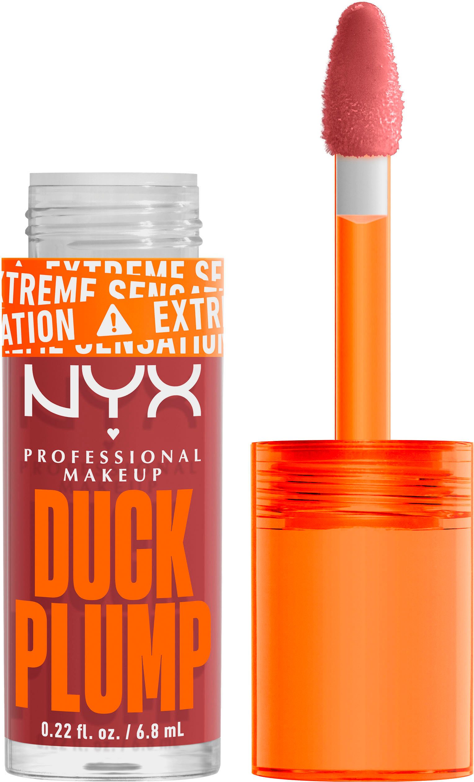 NYX Lipgloss NYX Professional Makeup Duck Plump Mauve Out my Way, mit Collagen