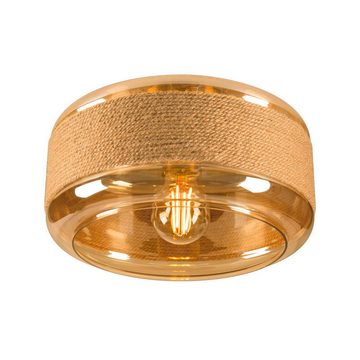 SLV Deckenleuchte Wand- und Deckenleuchte Pantilo Rope in Gold E27 270mm, keine Angabe, Leuchtmittel enthalten: Nein, warmweiss, Deckenlampe, Deckenbeleuchtung, Deckenlicht