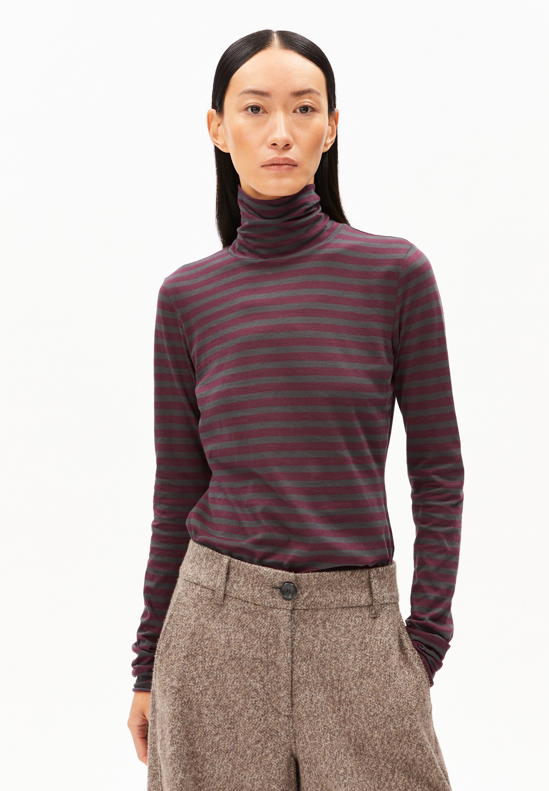 Armedangels Longsleeve GRAZILIANAA STRIPES Longsleeve aus Bio-Baumwolle Slim Fit