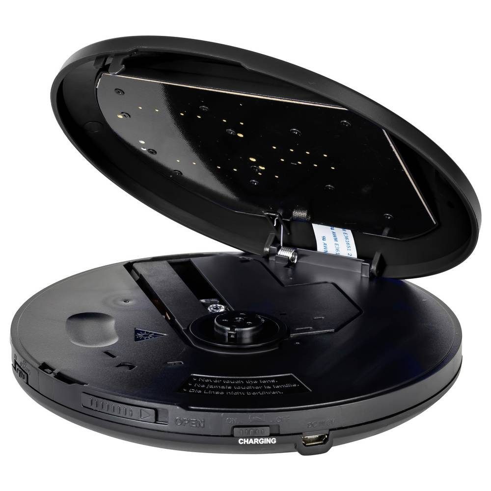 Reflexion Tragbarer CD/MP3-Player inkl. UKW-PLL Radio PCD520MF/BK tragbarer CD-Player