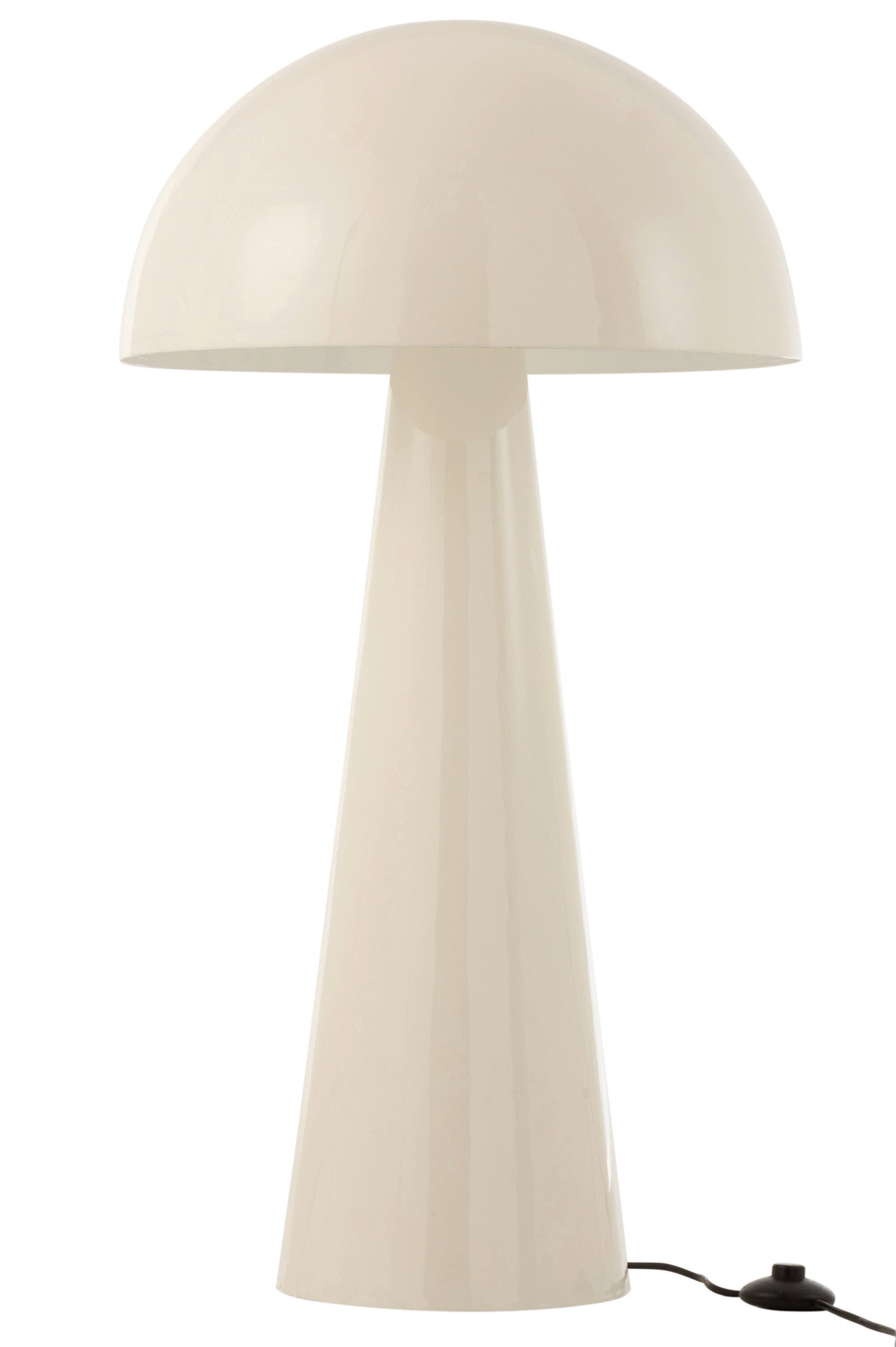 J-Line by Jolipa Dekoobjekt Pilz XL Stehlampe Weiß Glänzend Extra Large Metall