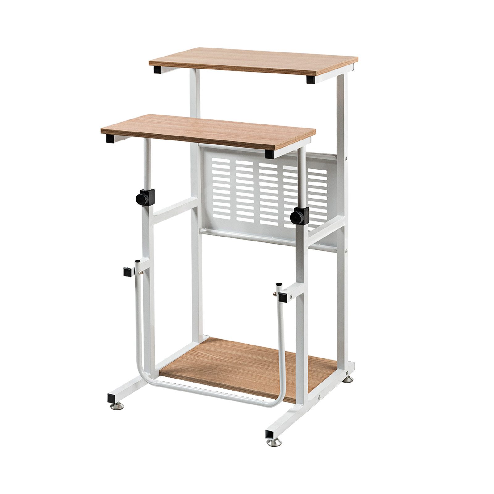 COSTWAY Schreibtisch, höhenverstellbar 68-98cm, Steh-Sitz Tisch, günstig online kaufen