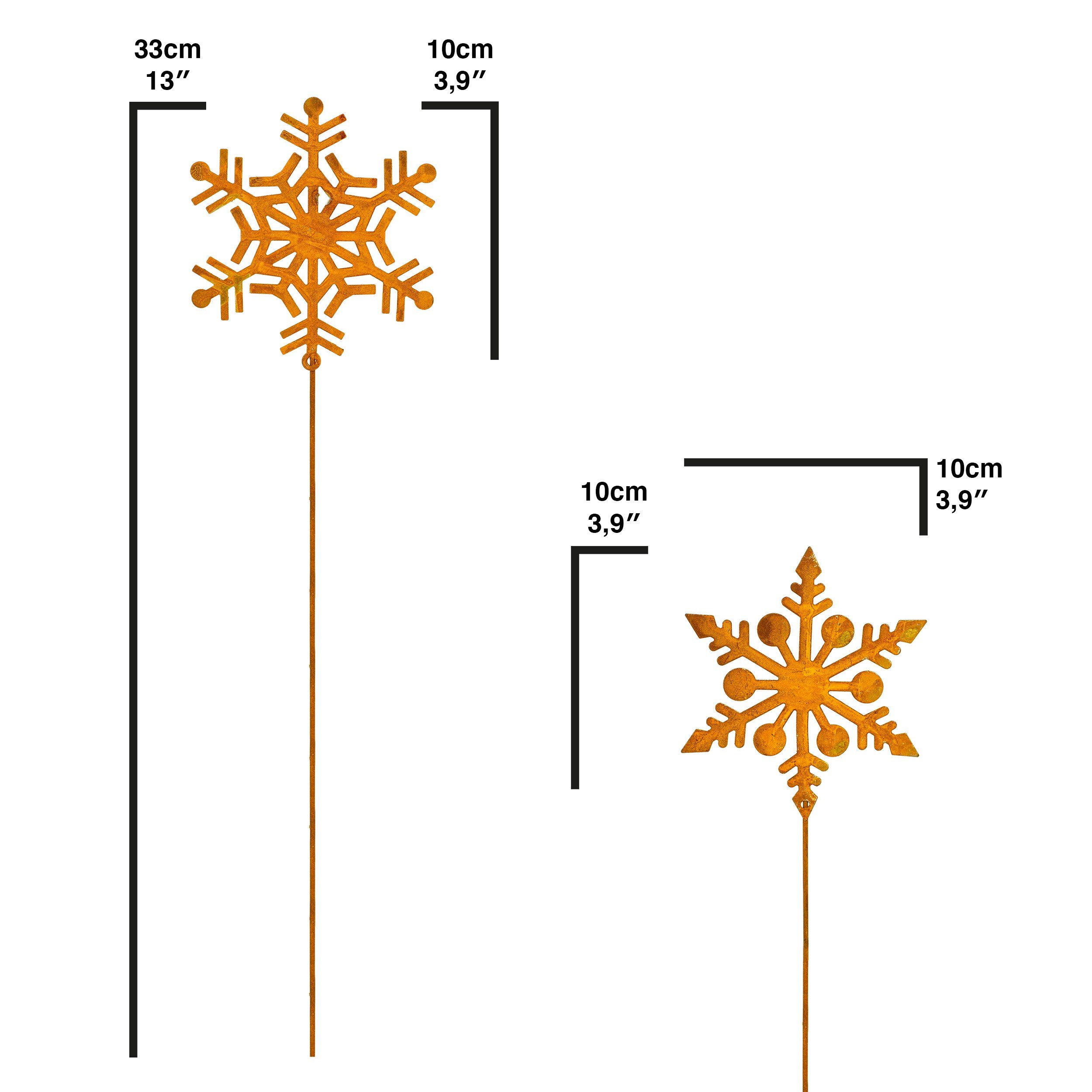 Blümelhuber Gartenstecker -2er Set Schneeflocke (2-St) günstig online kaufen