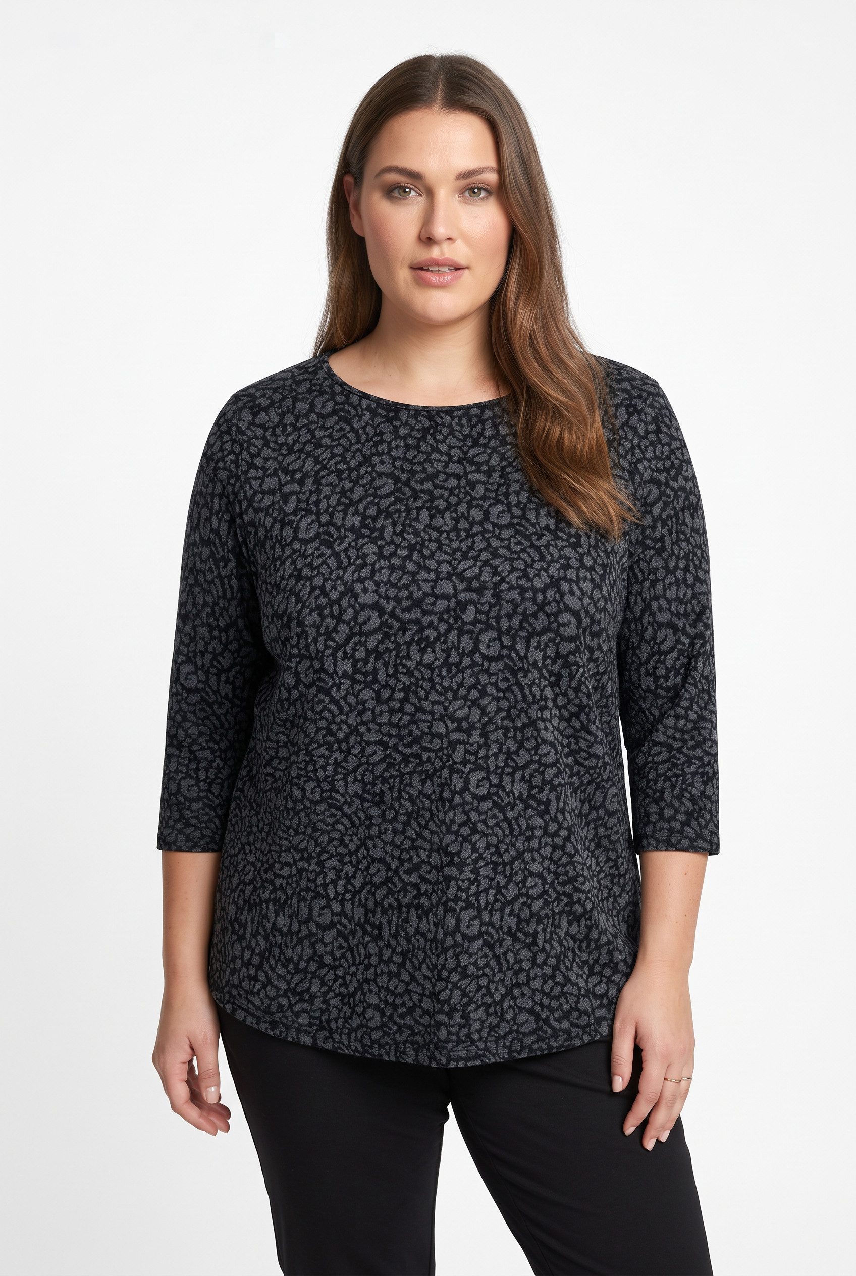 ONLY CARMAKOMA 3/4-Arm-Shirt CARMARRY MARTHA 3/4 BLOUSE JRS Kunstfaser