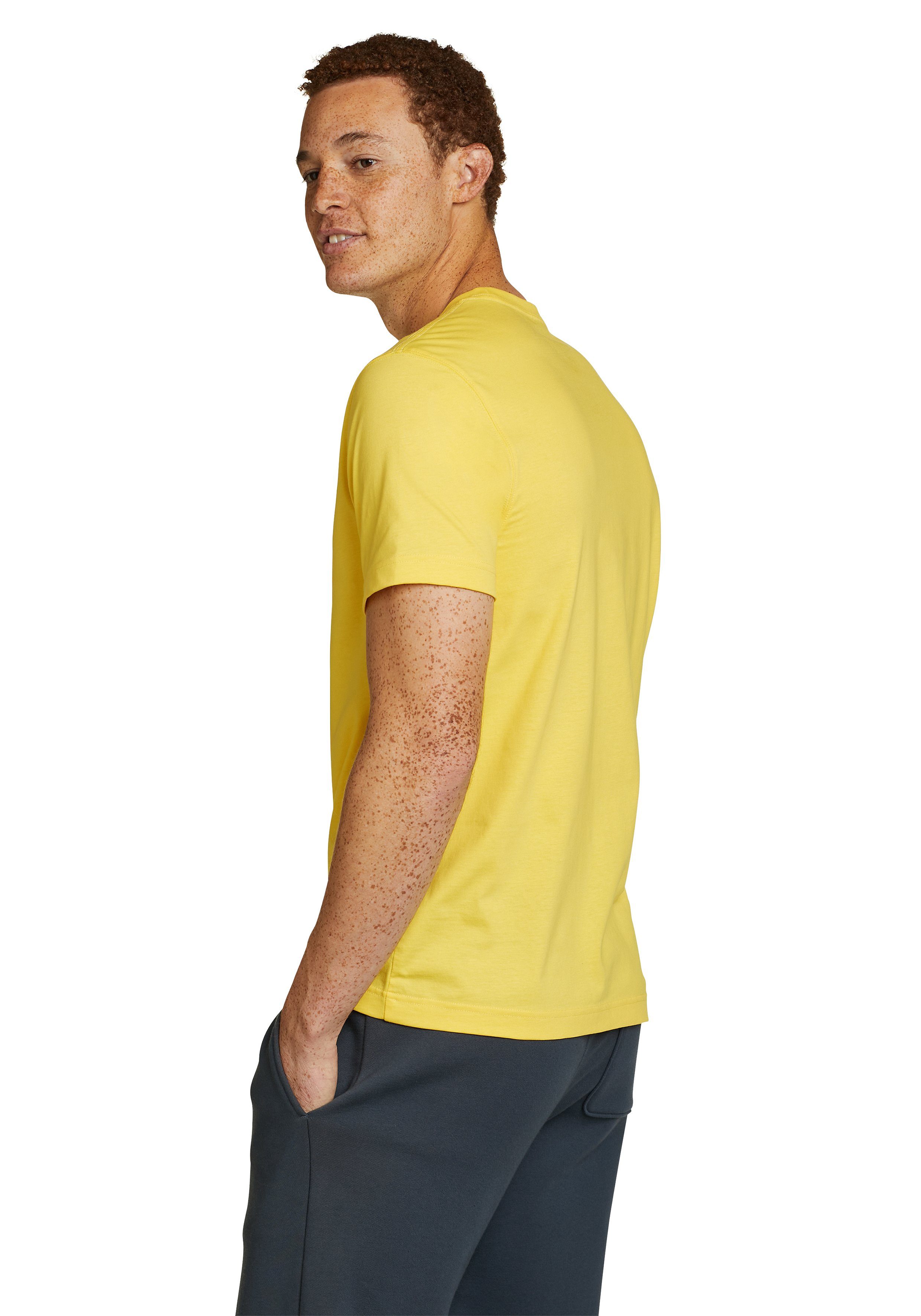 Legend - Leuchtgelb Baumwolle - Shirt 100% Eddie Wash Bauer Slim T-Shirt fit