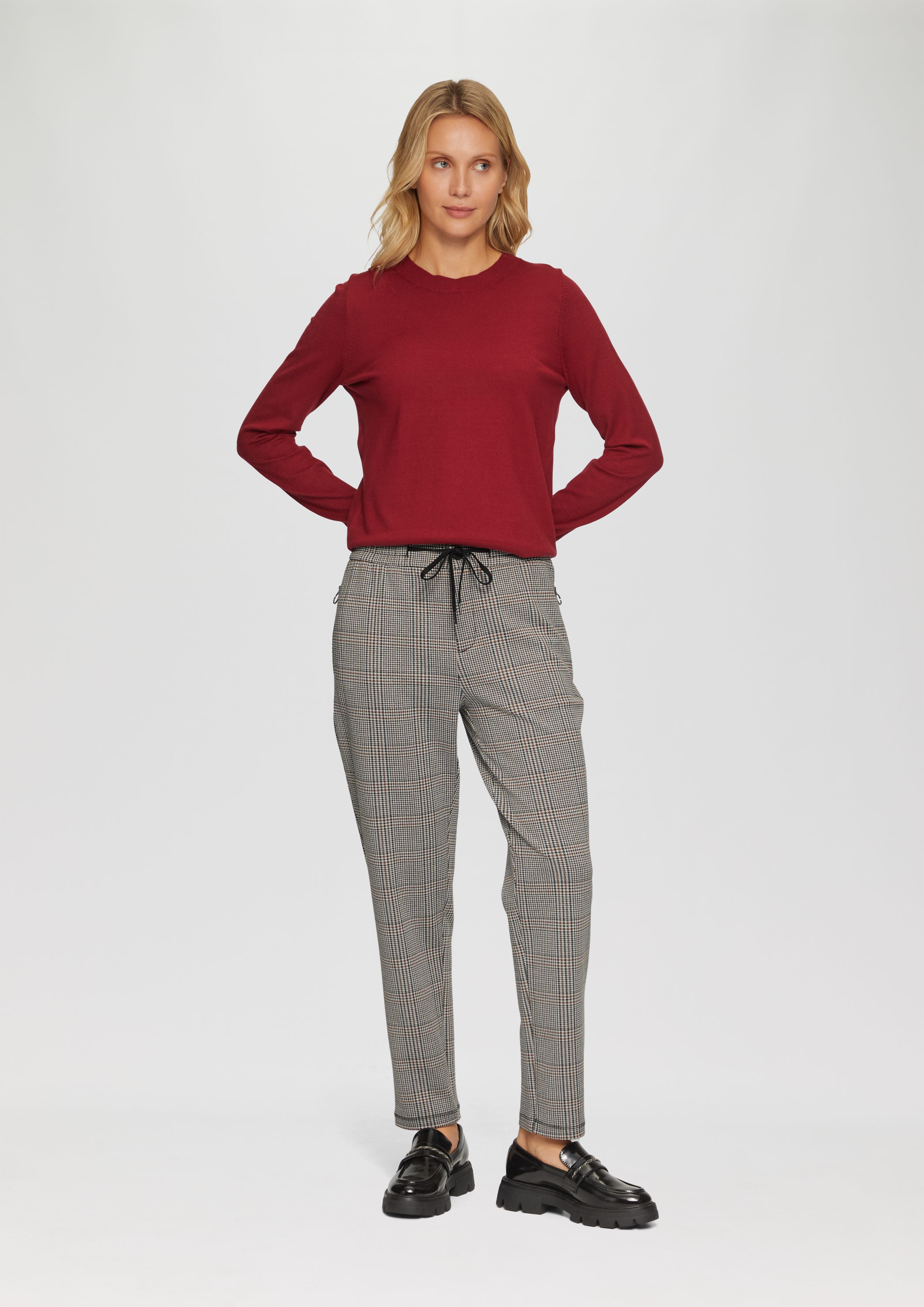 s.Oliver 7/8-Hose Karierte Jogg Pants mit günstig online kaufen