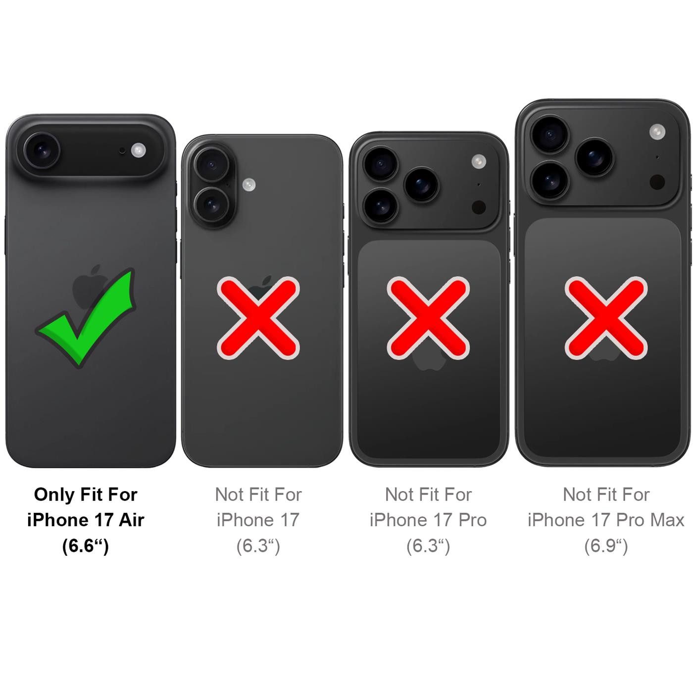 CoolGadget Handyhülle Business Premium Hülle Für iPhone Air 6,5 Zoll, Handy Tasche mit Kartenfach für Apple iPhone Air Schutzhülle