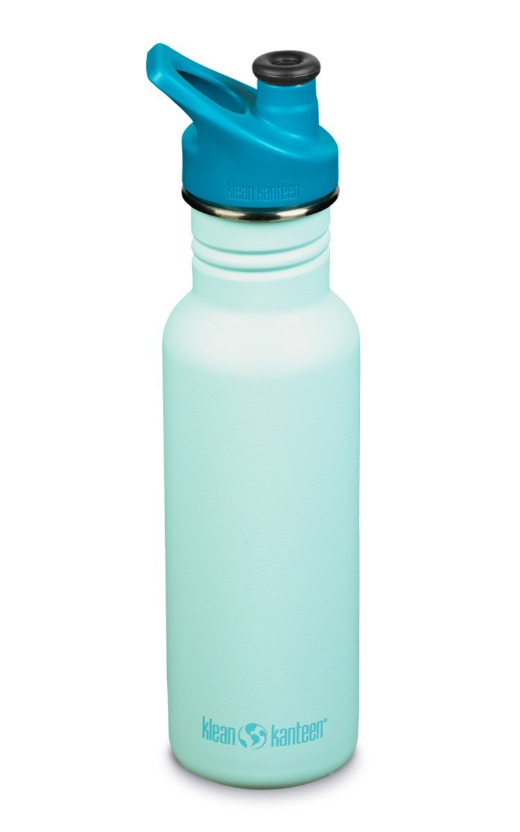 Klean Kanteen Trinkflasche Edelstahl - mit 532ml Blue Cap Kanteen® Tint Sport Kid