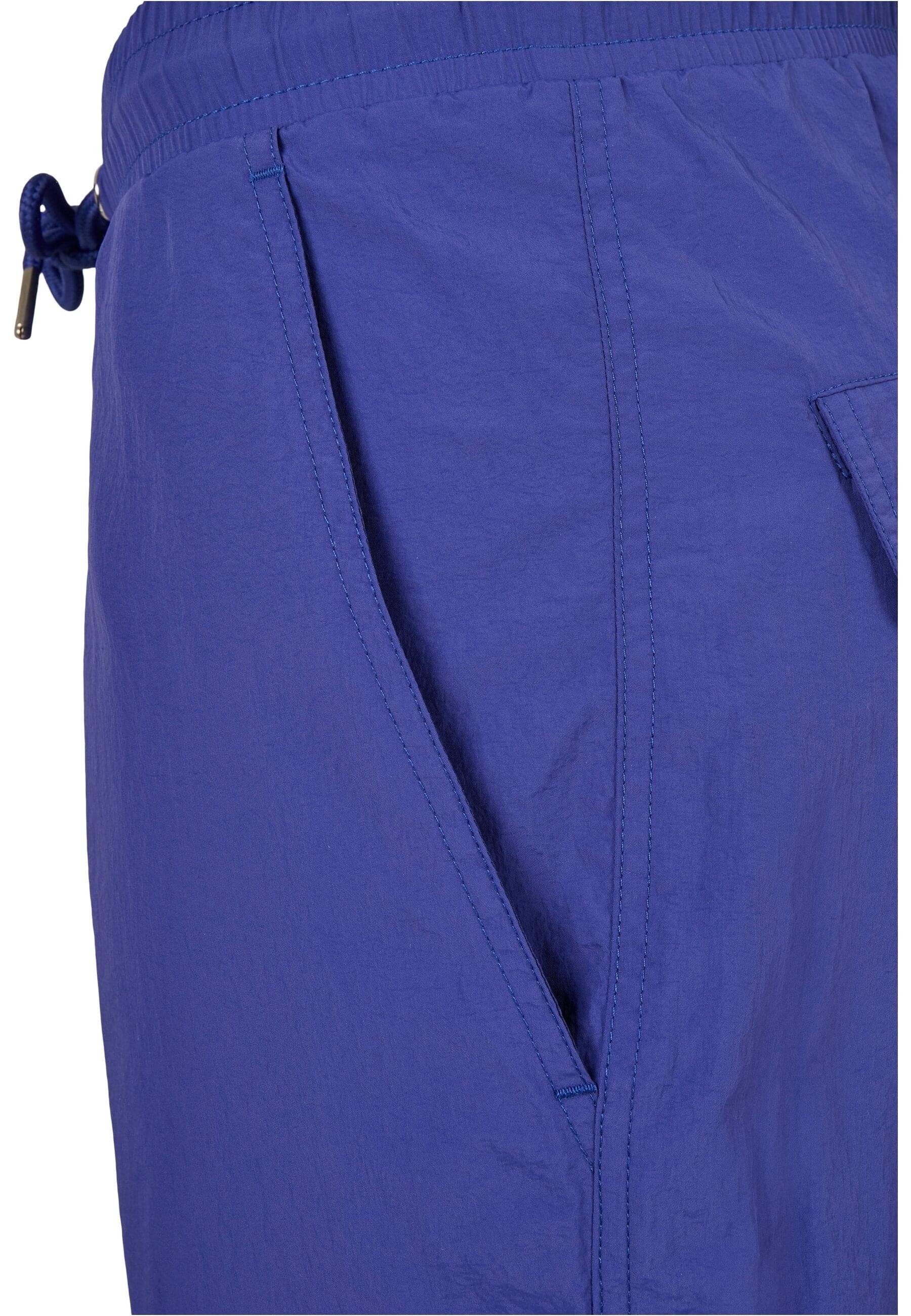 Crinkle Cargo Ladies URBAN Waist Pants CLASSICS (1-tlg) Nylon Damen Cargohose bluepurple High