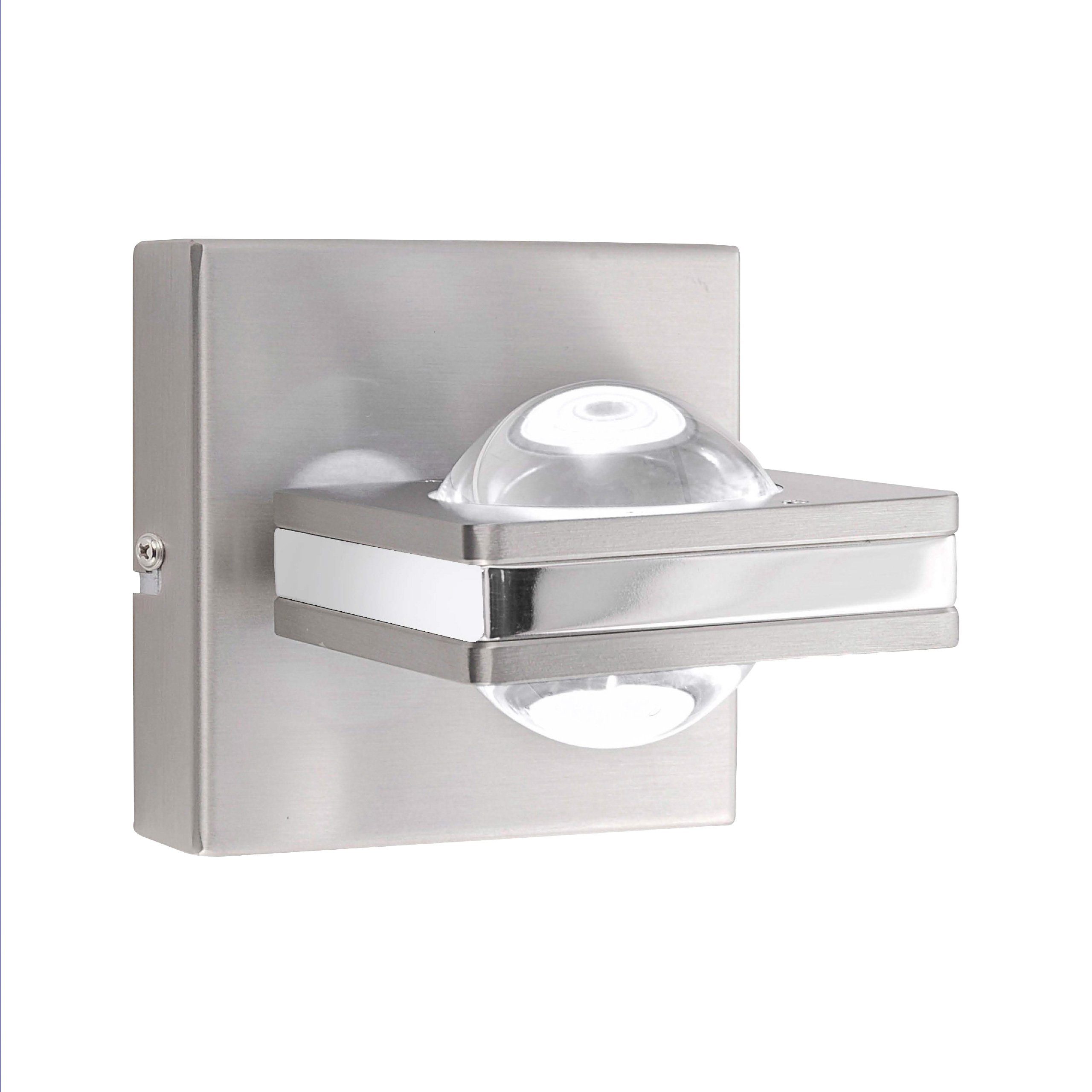 Paul Neuhaus Smarte LED-Leuchte LED Wandlampe Q-FISHEYE Smart Home, Smart Home, RGB-Farbwechsel, Dimmfunktion, Memoryfunktion, mit Leuchtmittel, Warmweiß, RGB Farbe, drehbarer Spot, dimmbar, Fernbedienung Farbwechsel