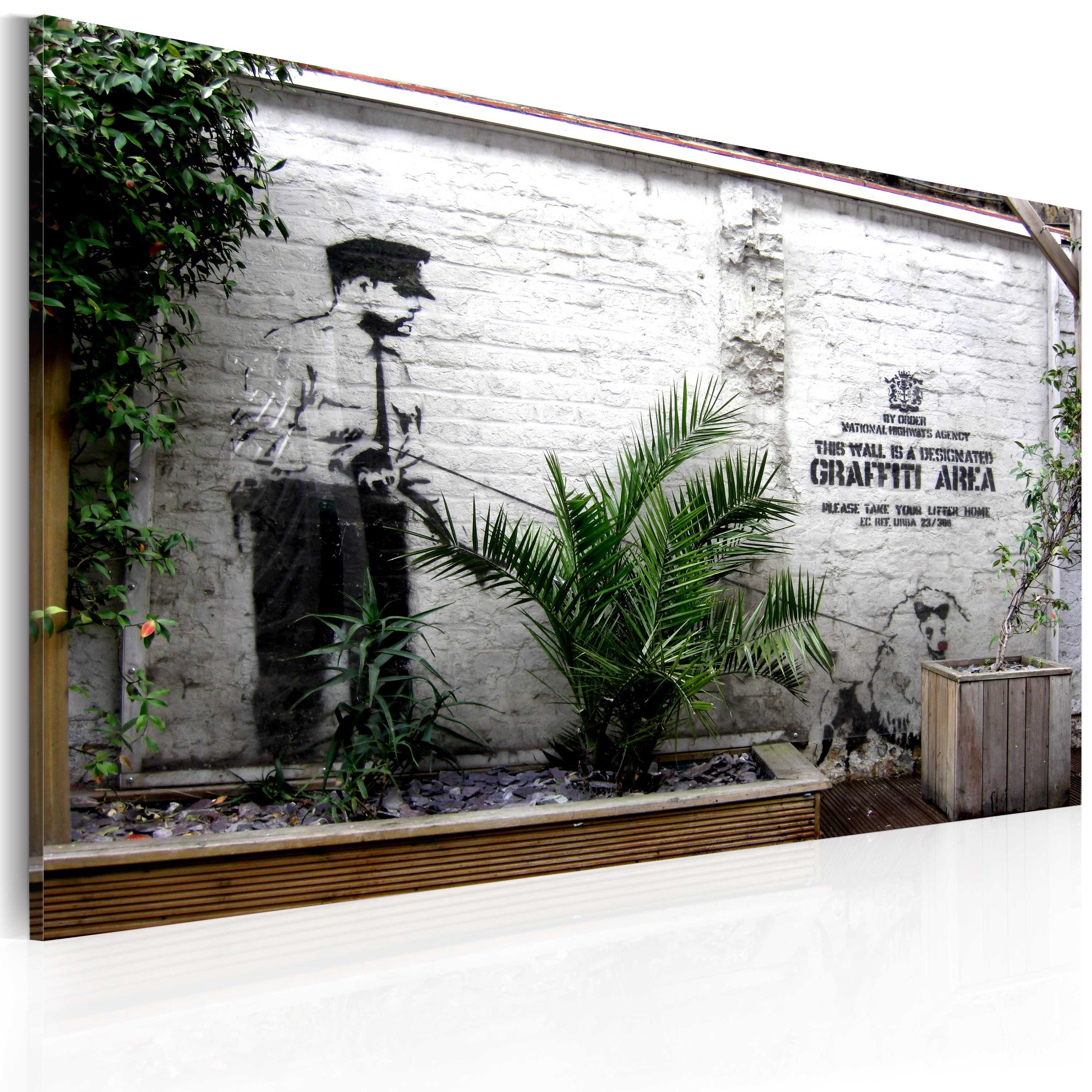 Artgeist Wandbild Graffiti Zone (Banksy) günstig online kaufen