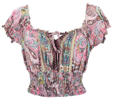 Guru-Shop Longbluse Блузкиtop Boho chic, Hippie Bluse - pink alternative Одяг