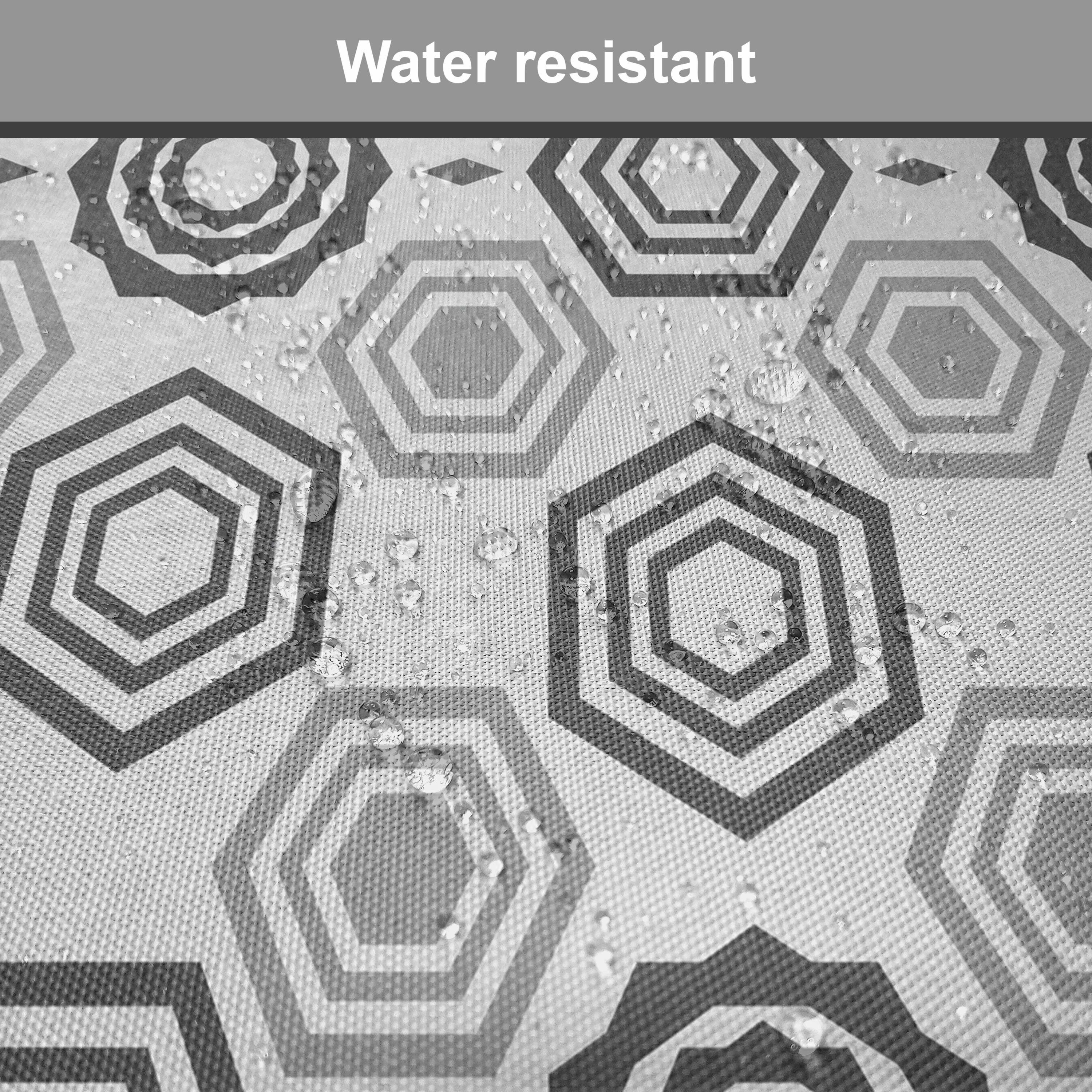Hexagons Riemen wasserfestes Stuhlkissen Abakuhaus Kissen Geometrisch Küchensitze, mit Dekoratives für Abstrakt