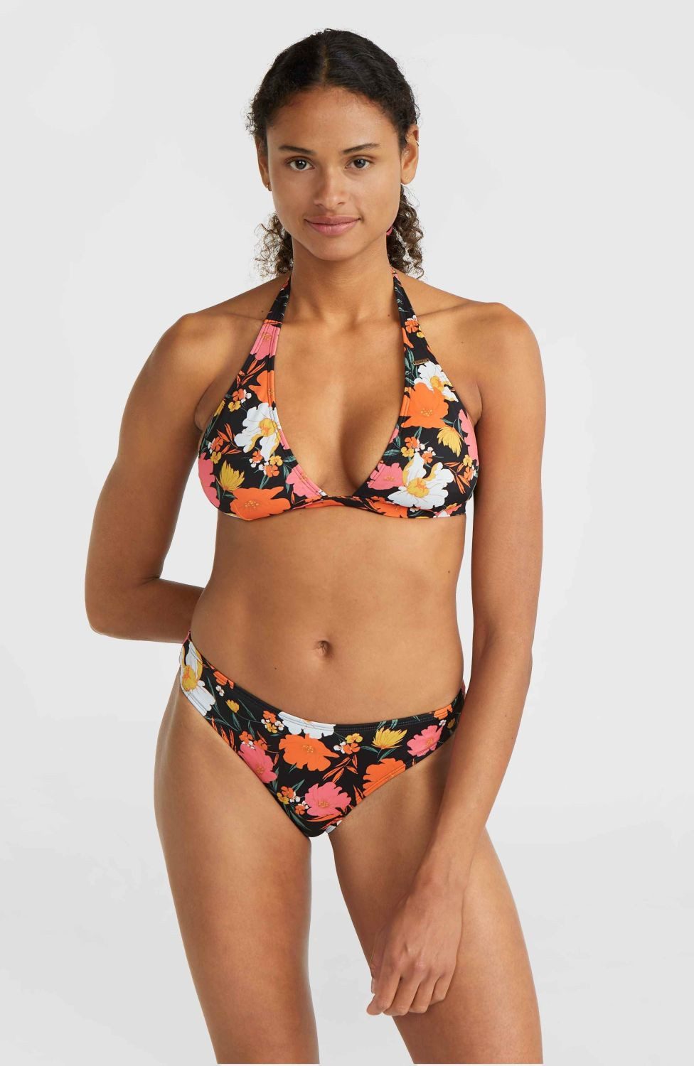 Triangel-Bikini O'Neill Bikini-Set Marga Rita Black Blümchen