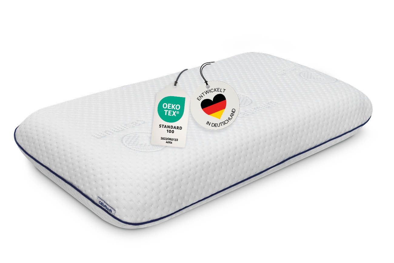 casimum Nackenstützkissen COMFORT Nackenkissen klassische Form & große Liegefläche, Füllung: Memory Foam (Memory Schaum), Bezug: Ohne, Seitenschläfer, Rückenschläfer, Ergonomisches Nackenkissen, HWS Kopfkissen, 70x40 cm