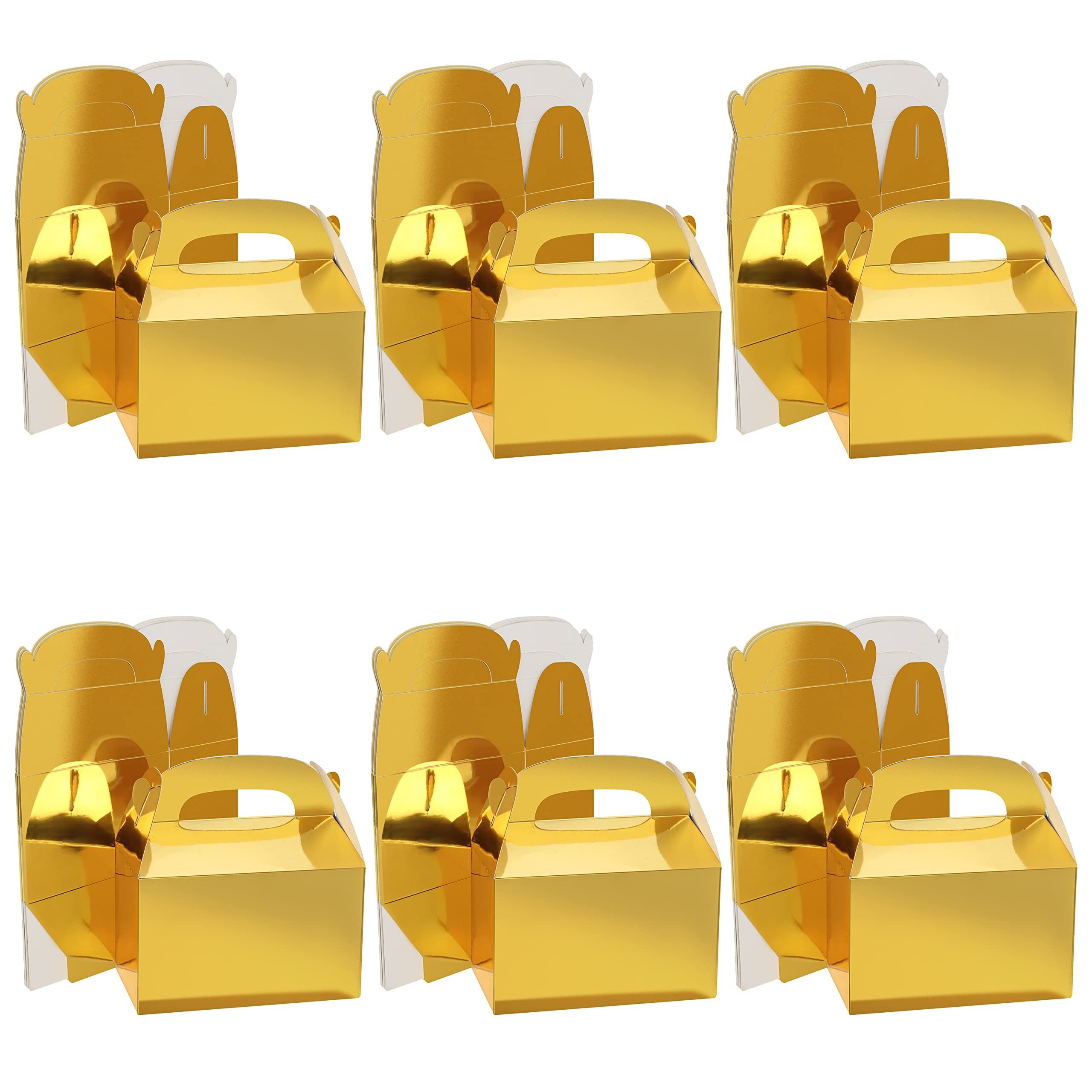 Belle Vous Geschenkbox Goldene Glanz Präsentkartons Set (24 Stück) (24 St)