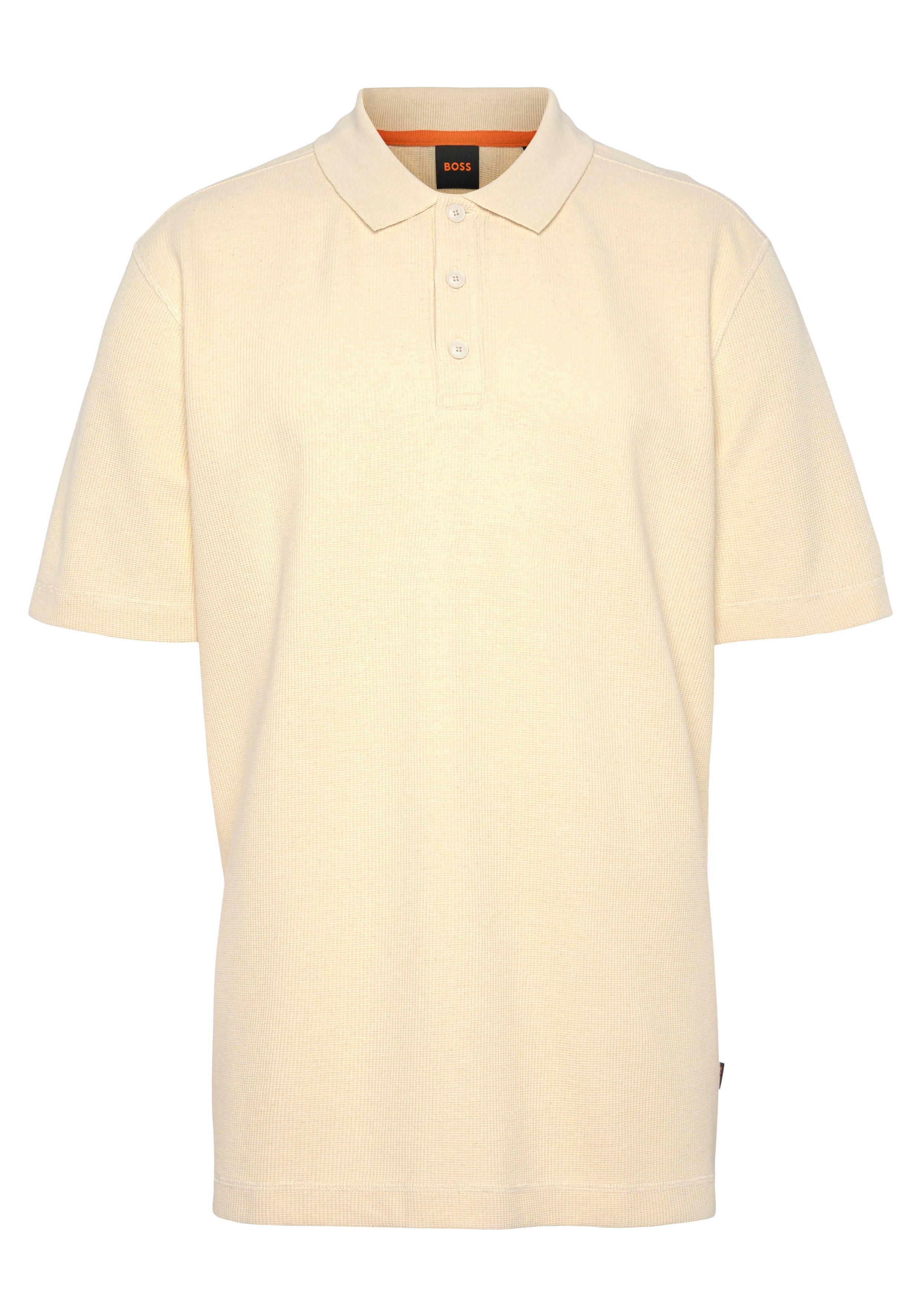 Light_Beige Petempesto Polokragen ORANGE BOSS Poloshirt mit