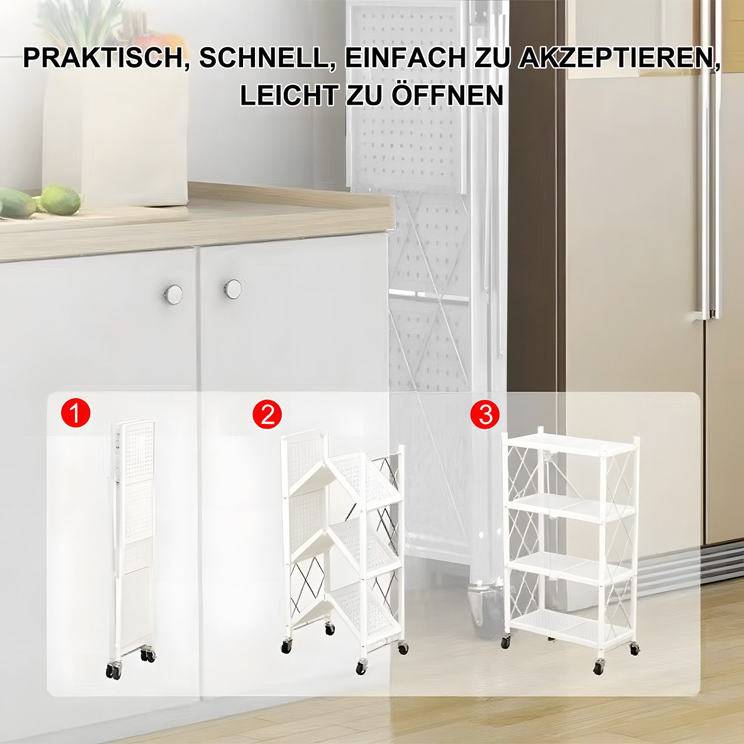 FOXSPORT Standregal mit Rollen, 1er-Packung, Komplett-Set, günstig online kaufen