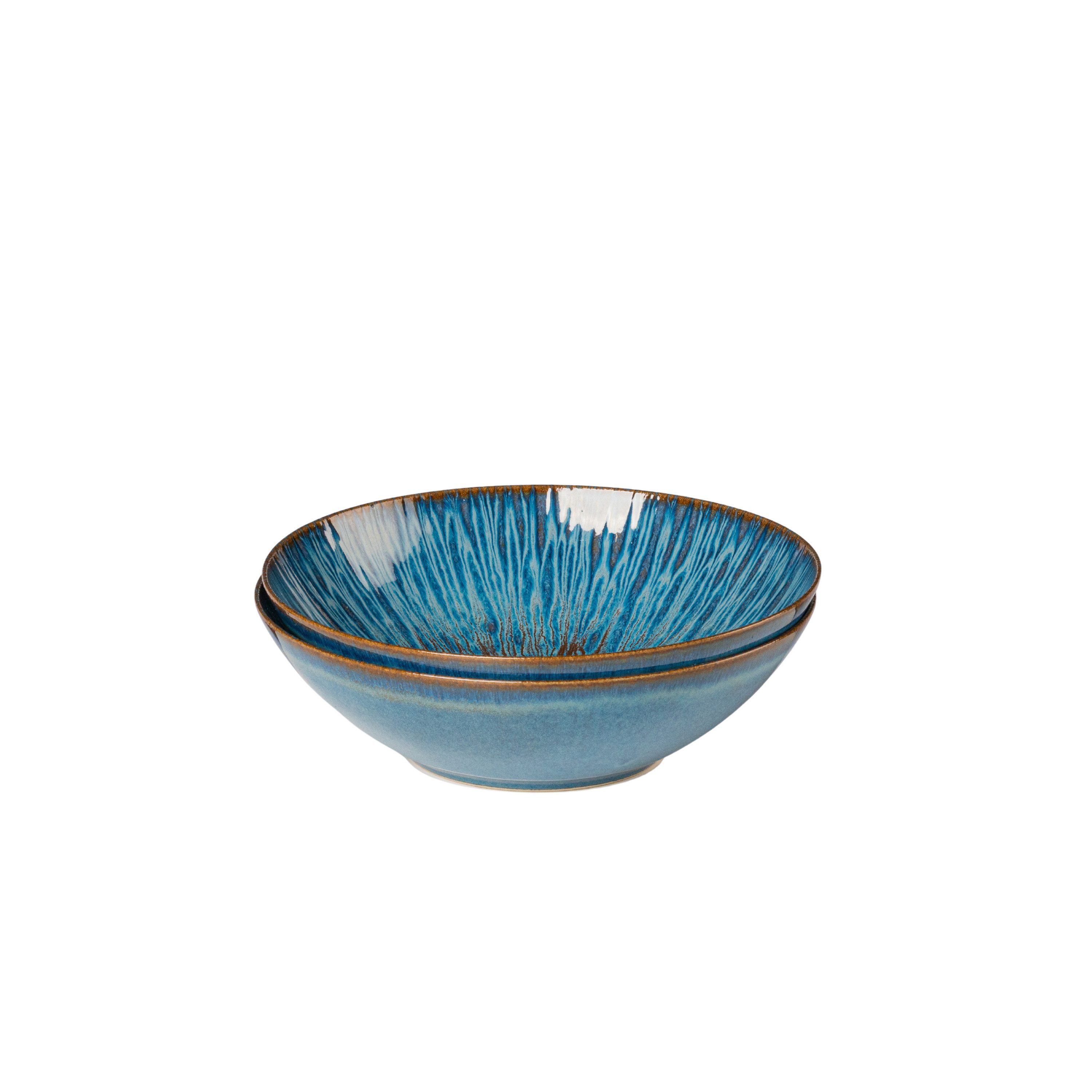 Gipfelstück Schüssel Eisfall, Steinzeug, (2-tlg)