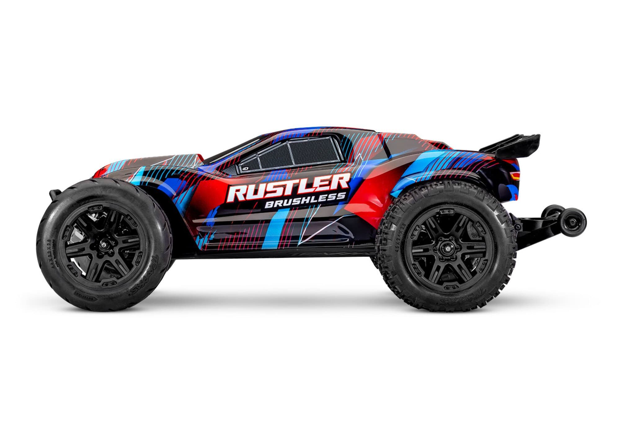 Traxxas RC-Buggy TRAXXAS Rustler 2WD Brushless Buggy Rot RTR VX3 Brushless