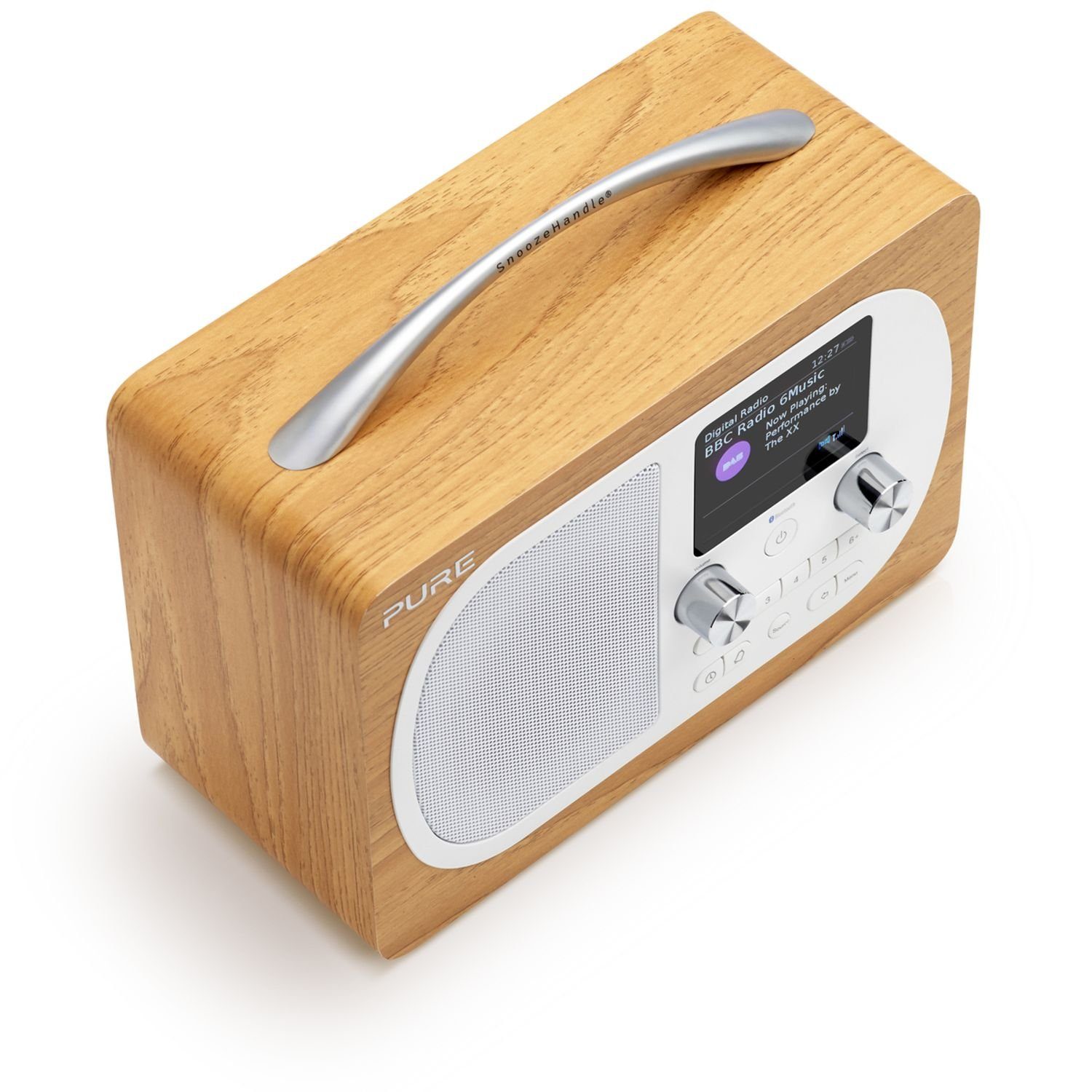 DAB+ Oak Pure H4 Digital- (DAB) Bluetooth-Streaming EU/UK Digitalradio UKW-Küchenradio Evoke