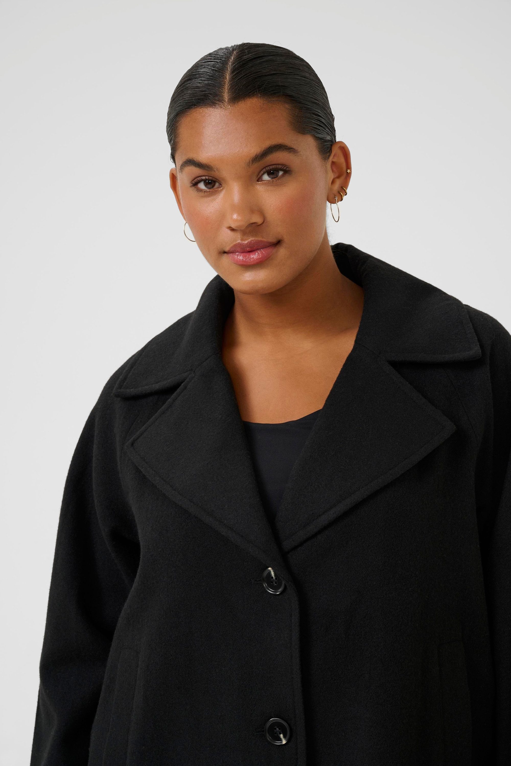 KAFFE Curve Wintermantel Jacke KCnanny Große Größen