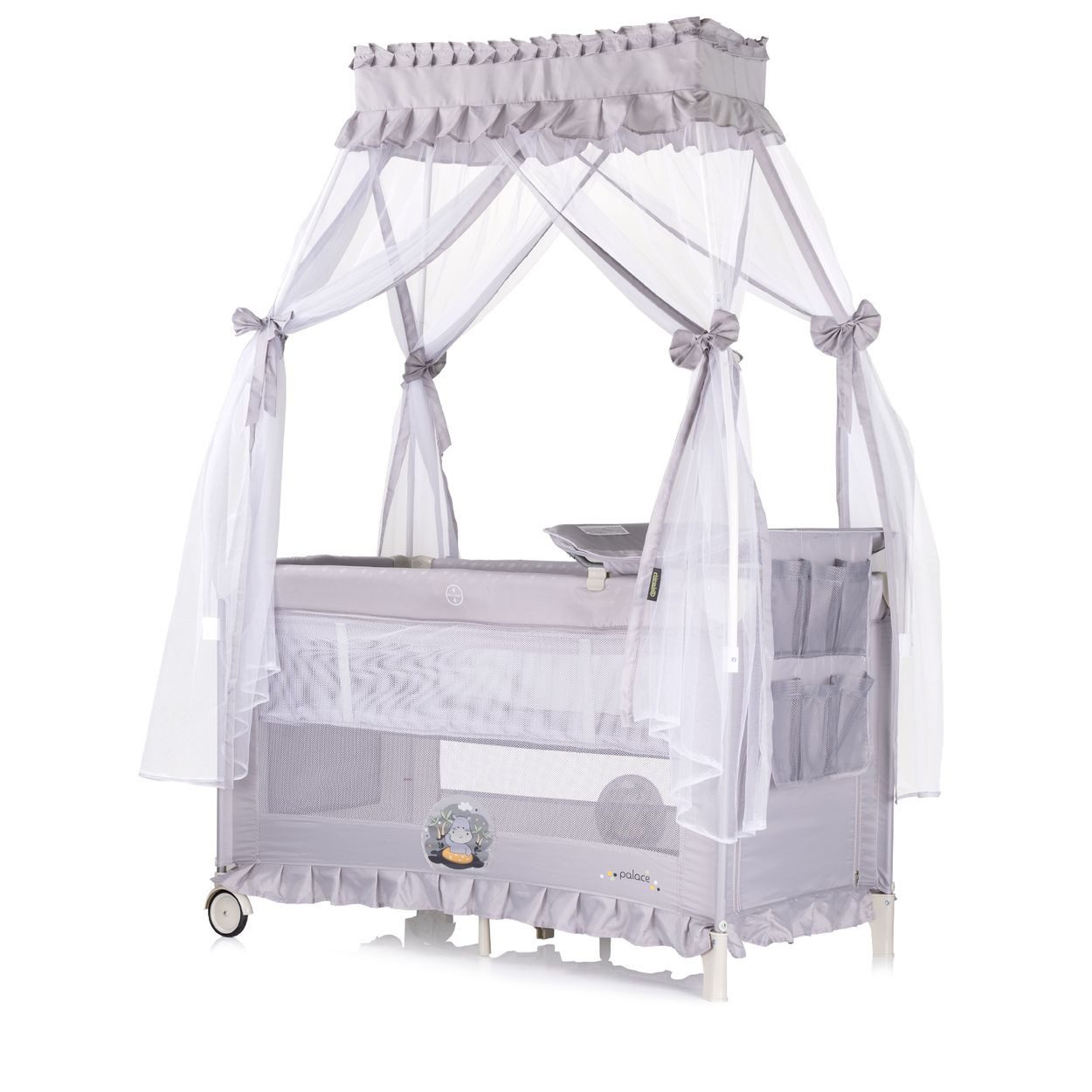 Chipolino Baby-Reisebett Reisebett Palace, Baldachin, Moskitonetz zwei Eben günstig online kaufen