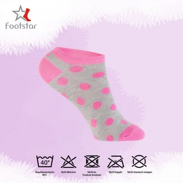Footstar Kurzsocken Kinder Sneaker Socken (8 Paar) für Mädchen & Jungen, bunt