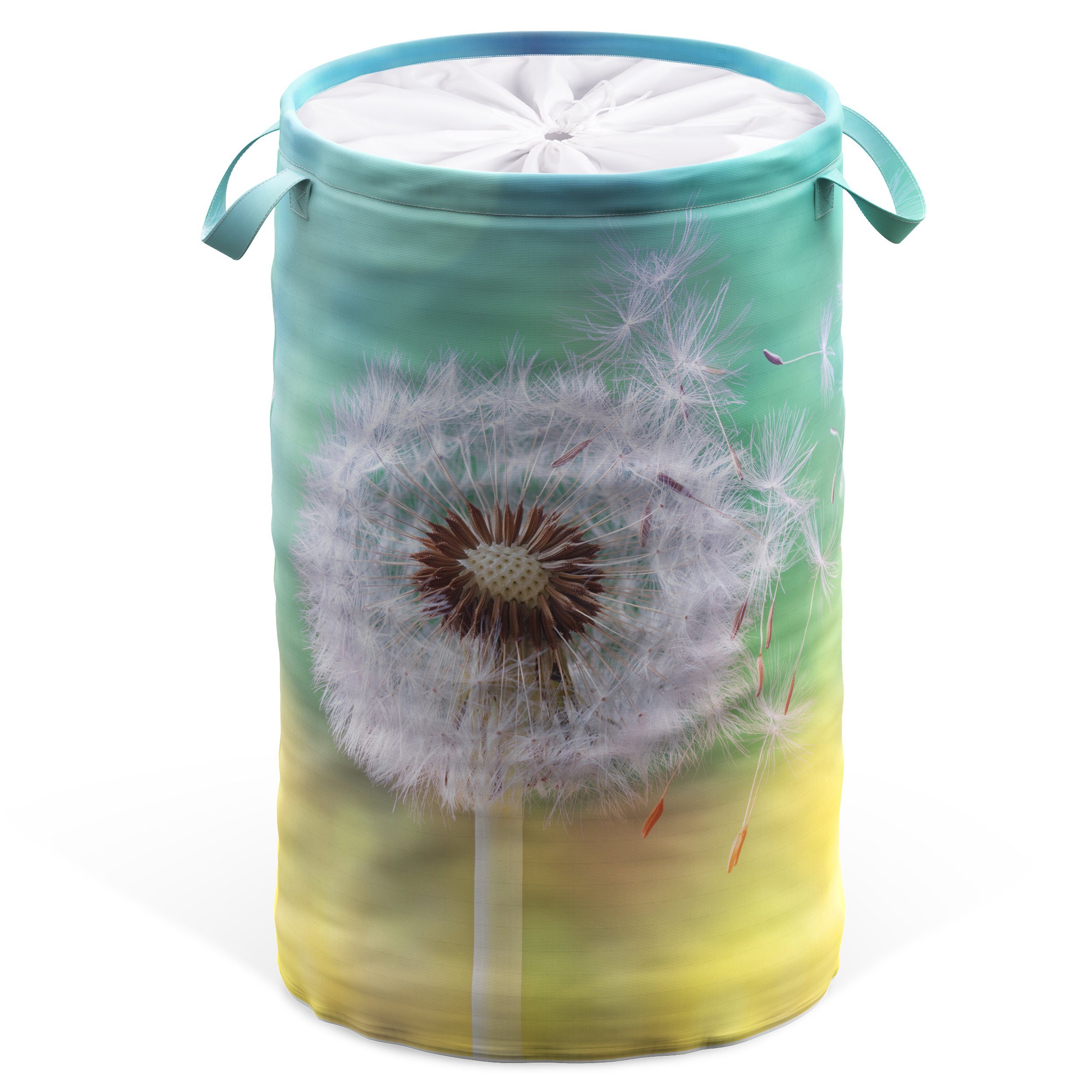 Sanilo Wäschekorb Pusteblume, 60 Liter, faltbar, mit Sichtschutz und Griffen, kräftige Farben