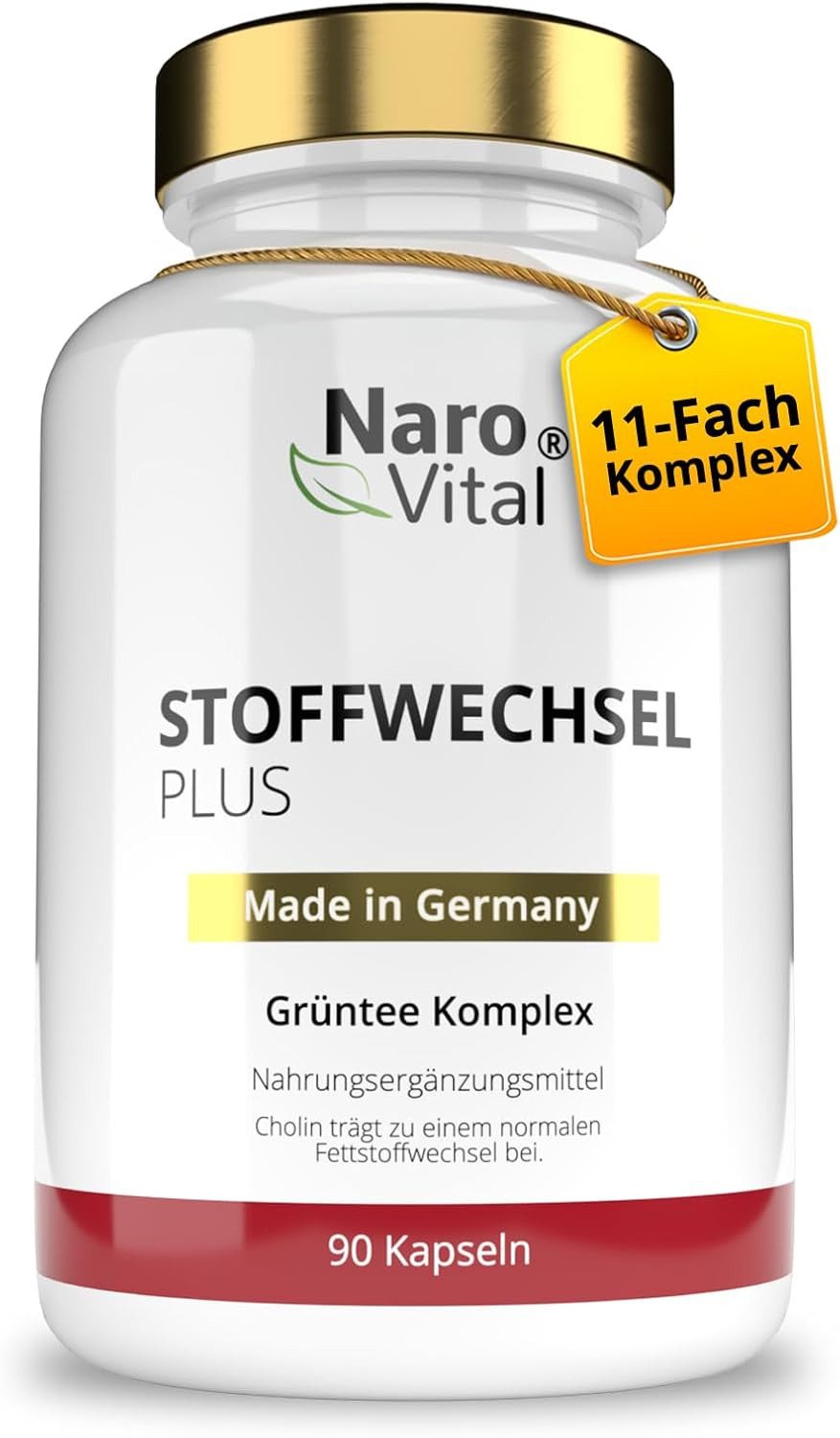 Stoffwechsel Komplex Diät Unterstützung mit Grüntee & Grüner Kaffee 90 Kapseln