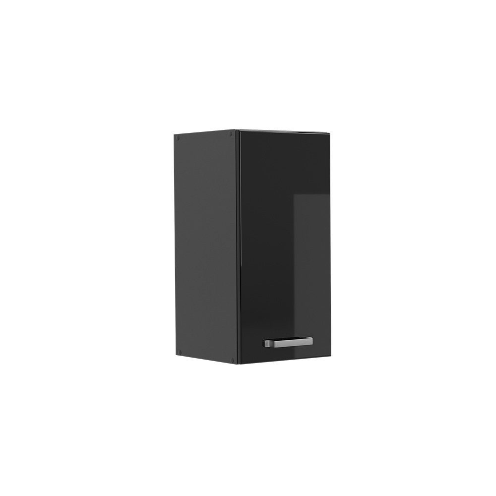Vicco Hängeschrank R-Line, Schwarz Hochglanz/Anthrazit, 30 cm (1-St)