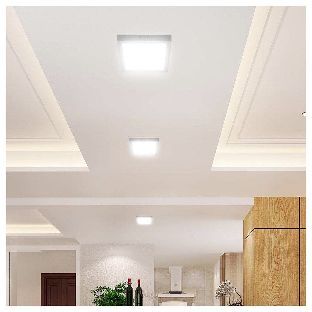 V-TAC LED Panel V-TAC VT-60012CCT-SQ 104956 LED-Aufbauleuchte EEK: E (A - G) 12 W We