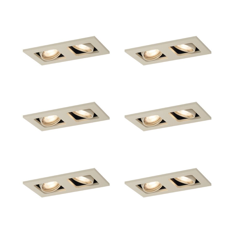 Qazqa LED Einbaustrahler 108443, ohne Leuchtmittel, Extra-Warmweiß