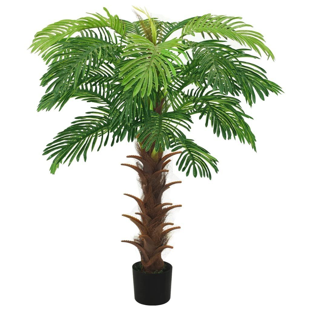 Palme Topf Grün, cm Künstliche furnicato, Kunstpflanze Höhe cm 140 mit Cycas 140