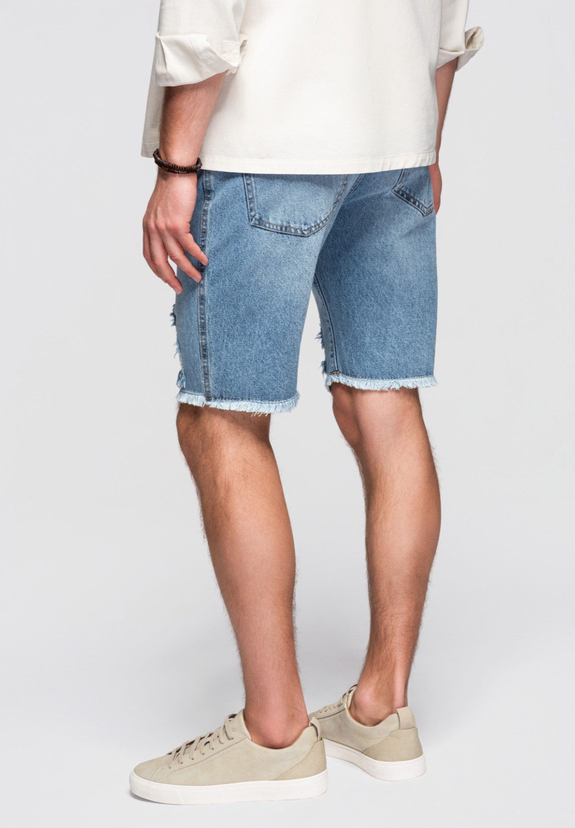 OMBRE Jeansshorts Denim-Shorts für Männer mit Rissen und Löchern