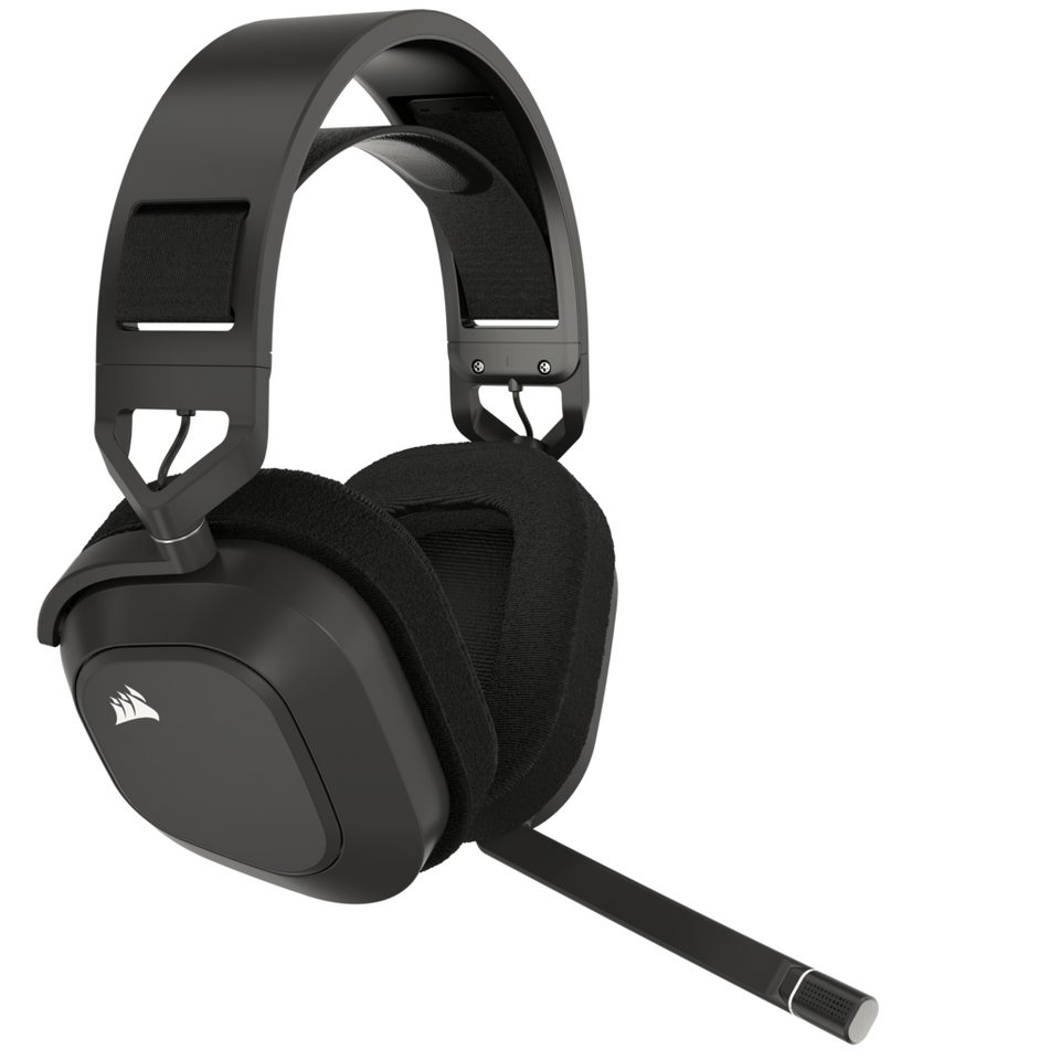 Corsair HS80 MAX Wireless Gaming-Headset (Kabelloses Gaming-Headset),  2,4-GHz-Drahtlosverbindung mit niedriger Latenz und Bluetooth