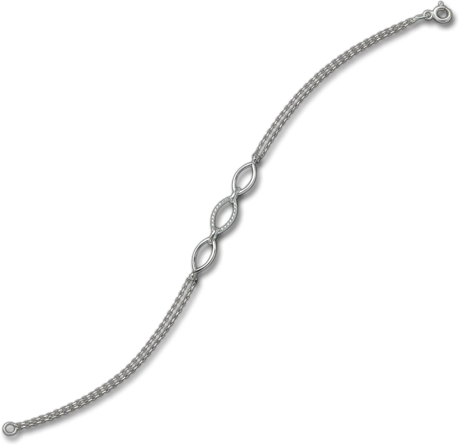 Balia Silberarmband Balia Damen Armband 925 Silber (Armband), Silber Armband (Oval) ca. 19cm, Silber 925