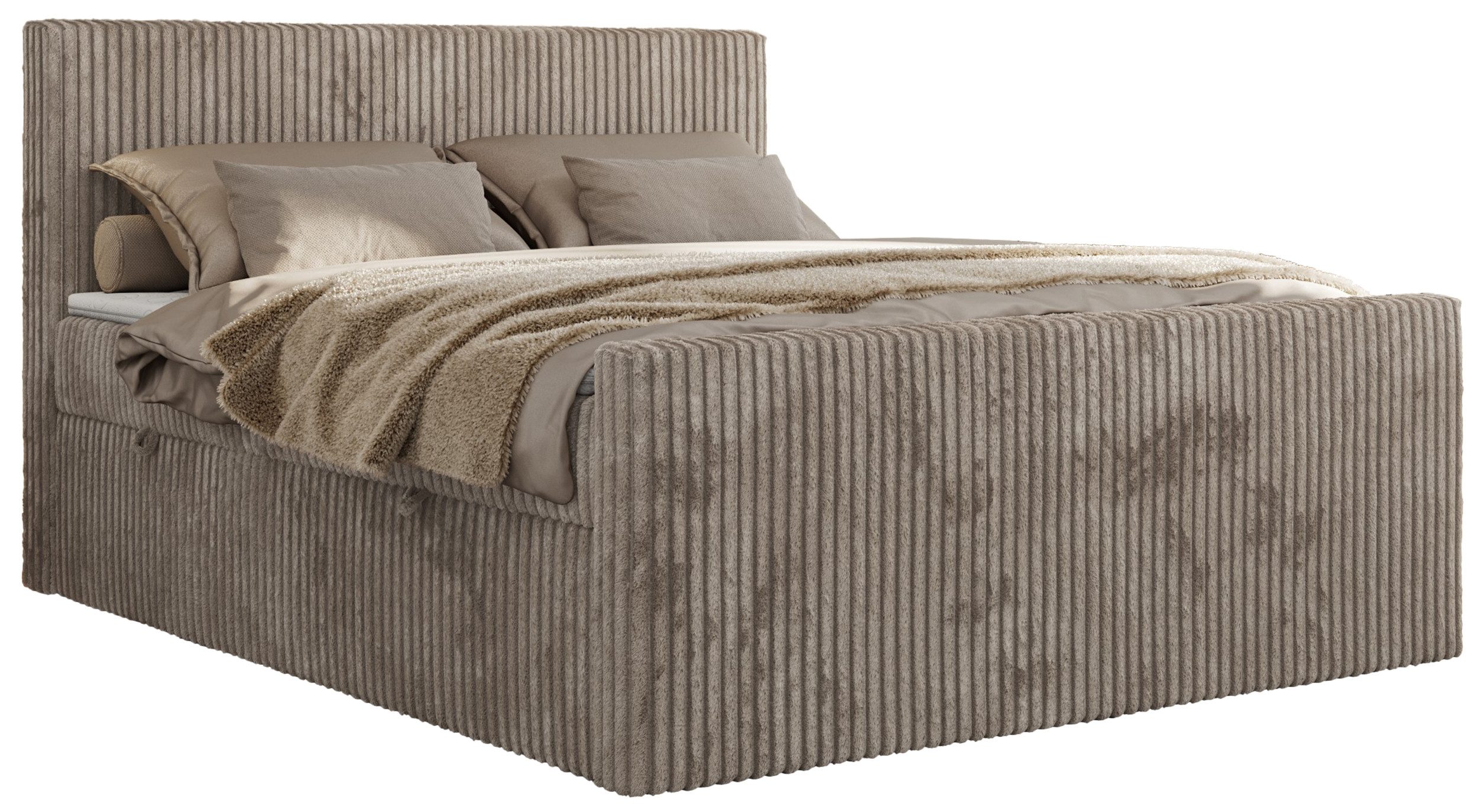 MKS MÖBEL Boxspringbett TILIANO DUO (Packung, Set, Topper T25, Cord Bett, T günstig online kaufen