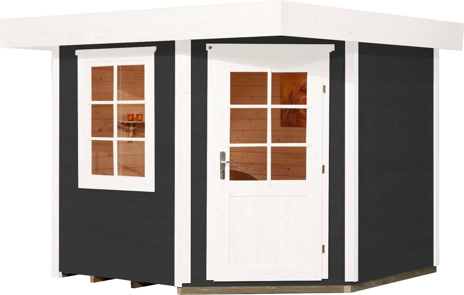 weka 213 Gartenhaus 278x278 cm BxT: Designhaus Plus,