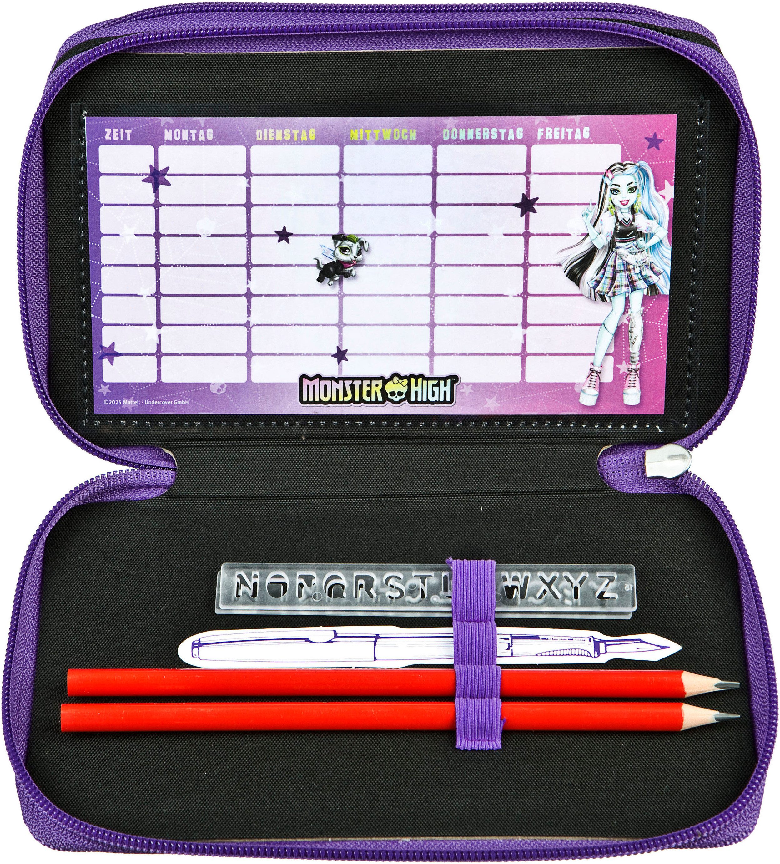 Scooli Federmäppchen Tripledecker, Monster High, befüllt, günstig online kaufen