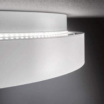 WOFI LED Deckenleuchte, LED-Leuchtmittel fest verbaut, Warmweiß, LED Deckenleuchte Esszimmer Deckenlampe 3 Stufen Dimmer weiß, Metall