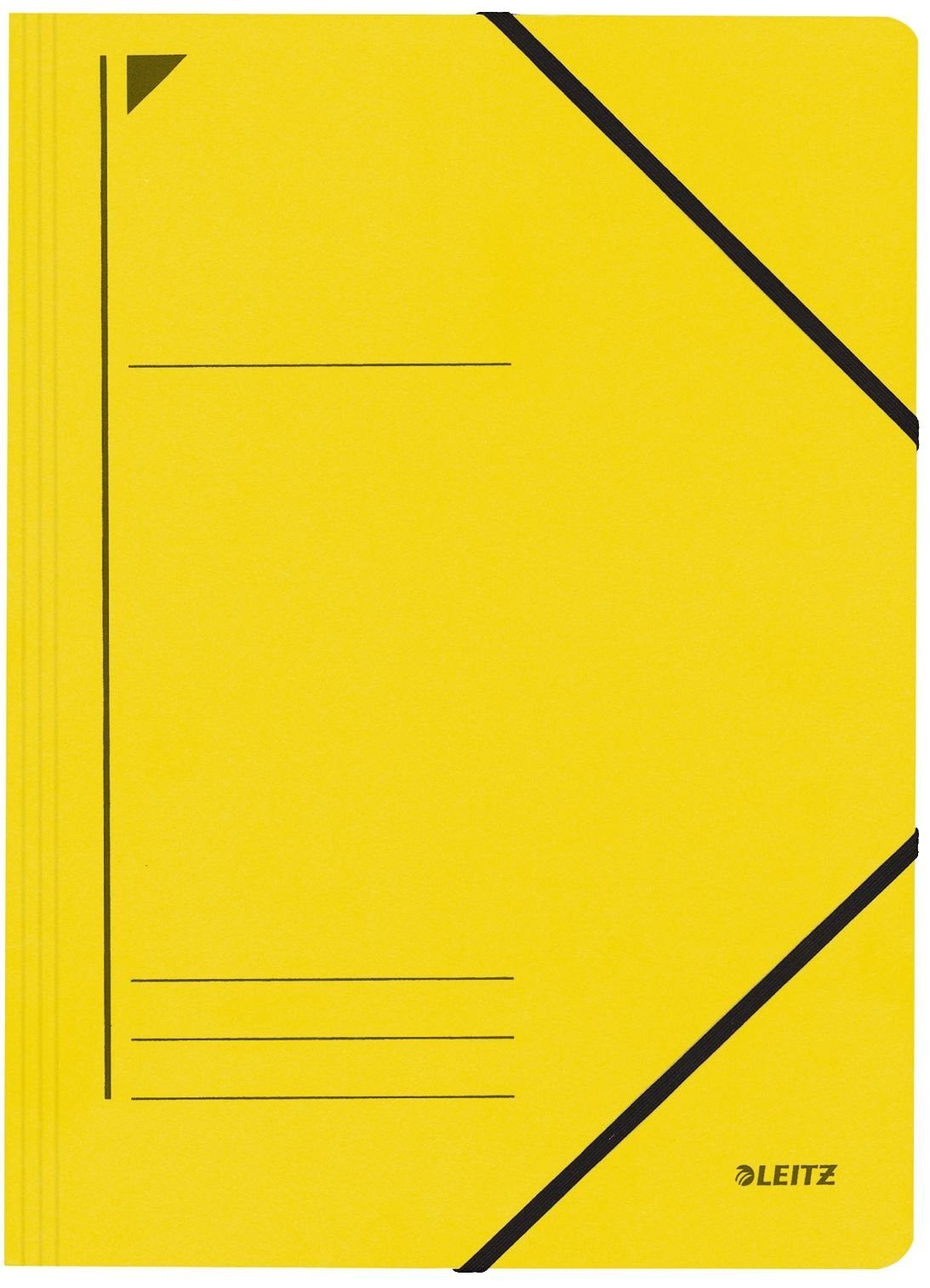 LEITZ Schreibmappe LEITZ Eckspannermappe, DIN gelb A4, g/qm, 450 Karton