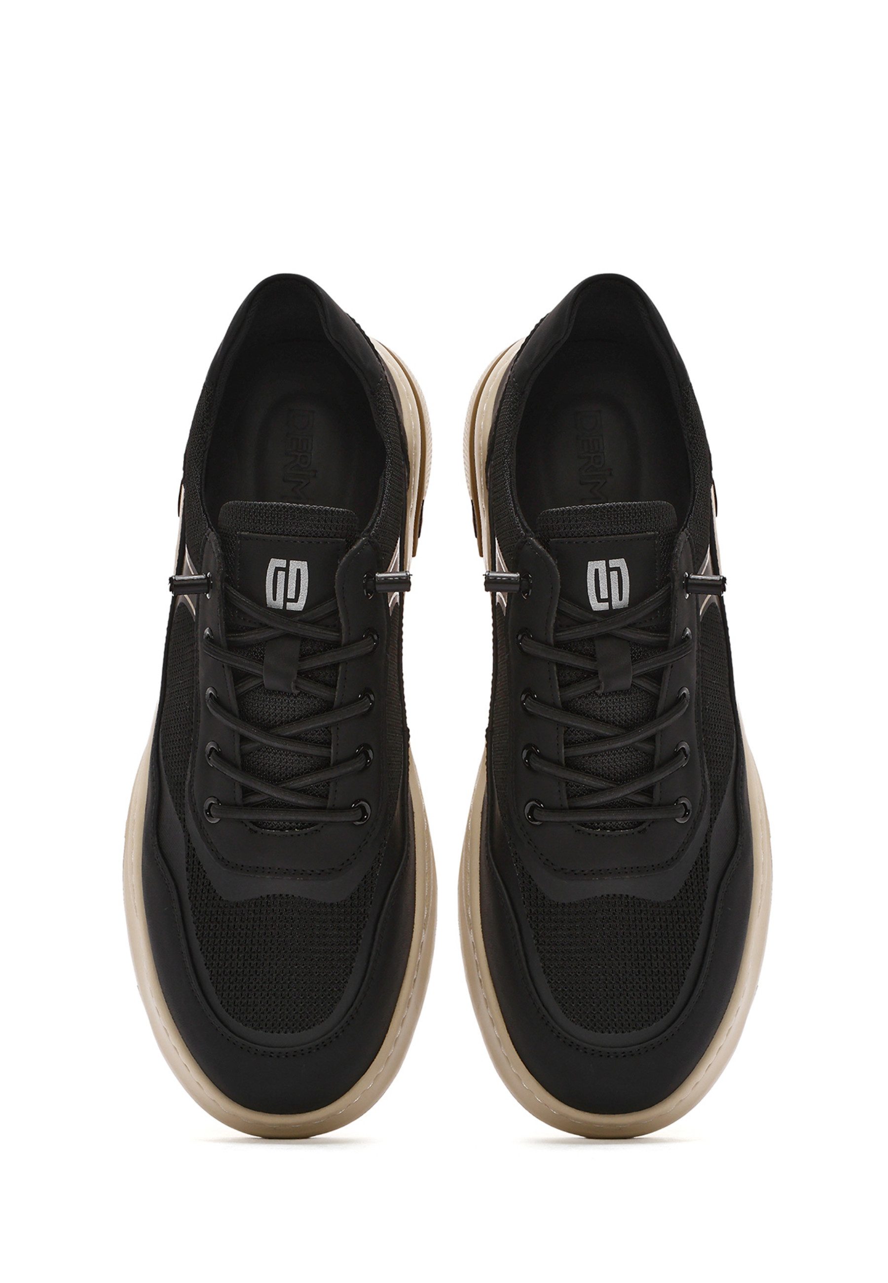 Derimod Leder Sneaker Schnürsenkel, Textilfutter, EVA Sohle