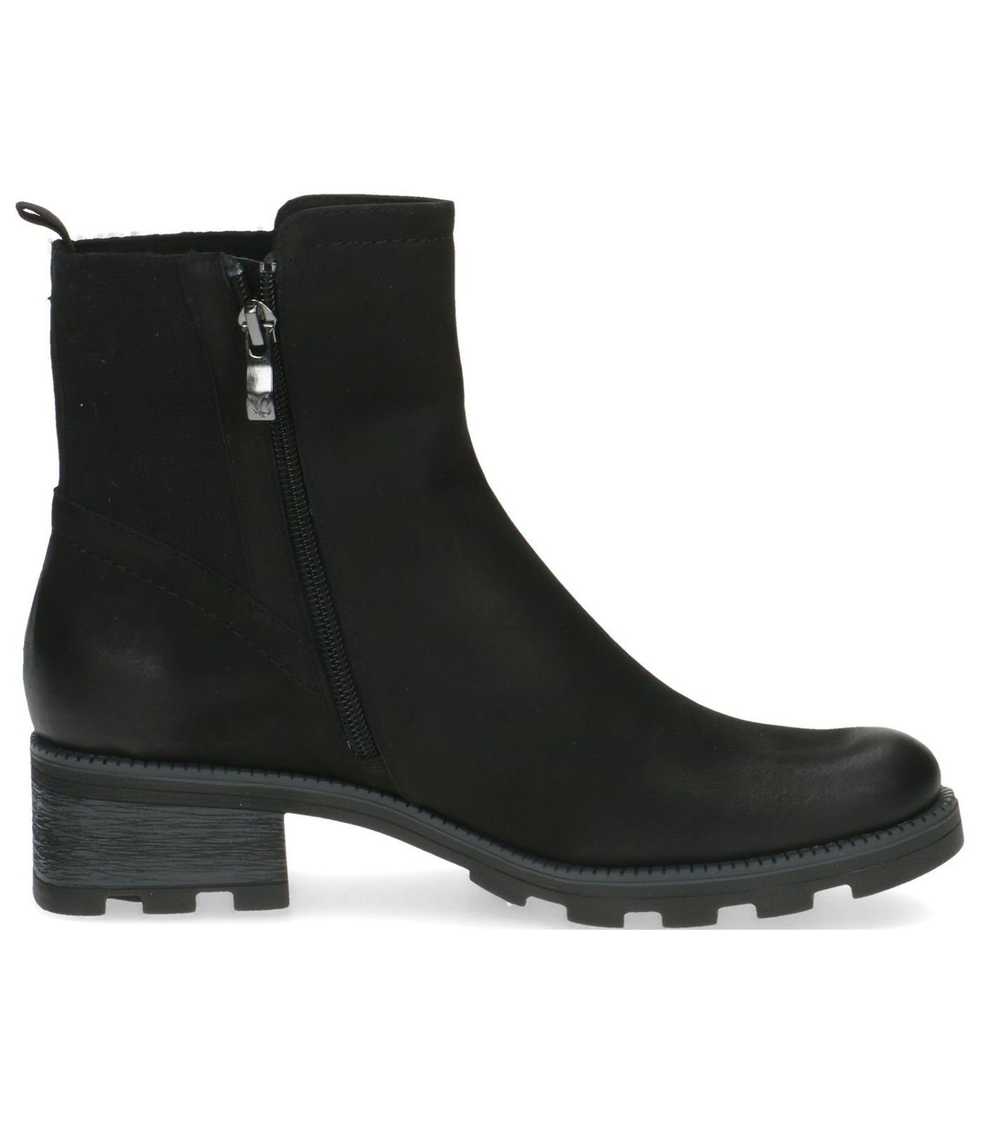 Leder Schwarz Stiefelette Caprice Stiefelette