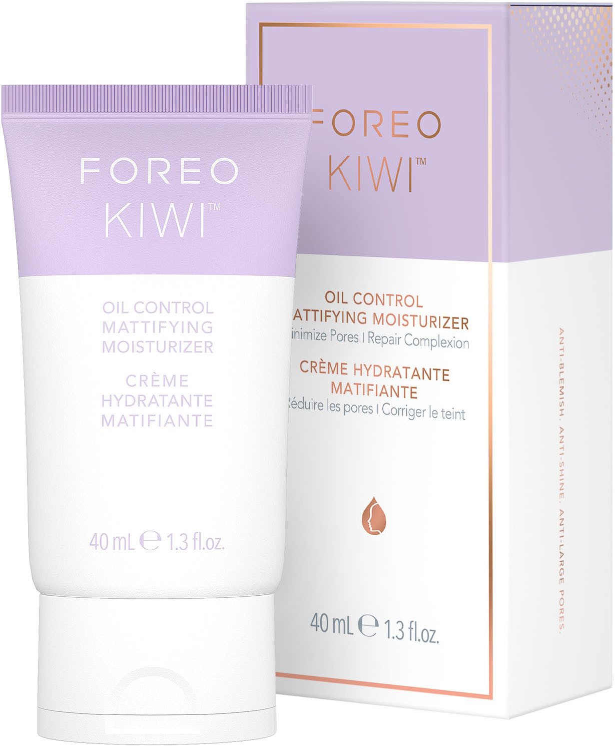 FOREO Gesichtspflege KIWI™ OIL CONTROL MATTIFYING MOISTURIZER 40 ml, mattierend