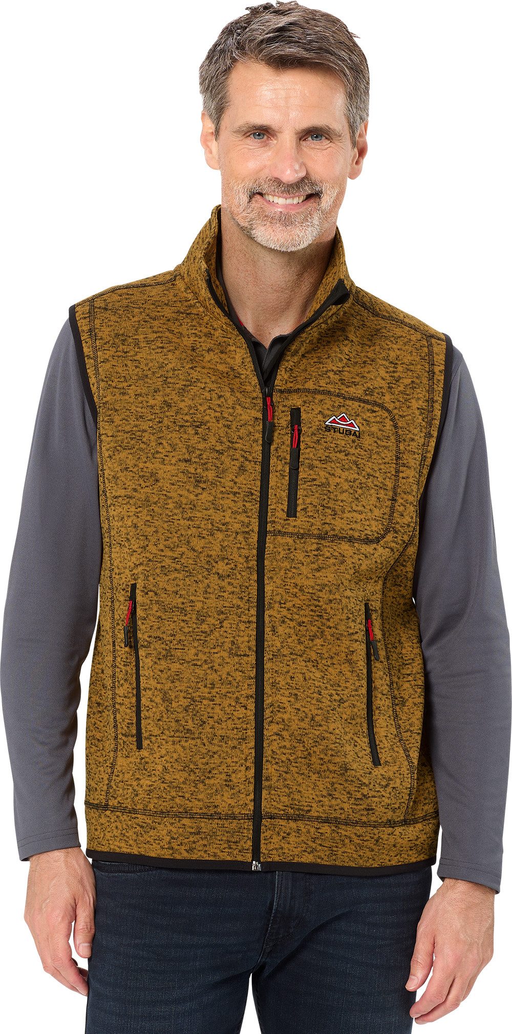 Stubai Fleeceweste bequeme und atmungsaktive Strickfleece-Weste